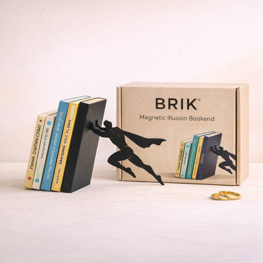 BRIK™ Magnetic Illusion Bookend