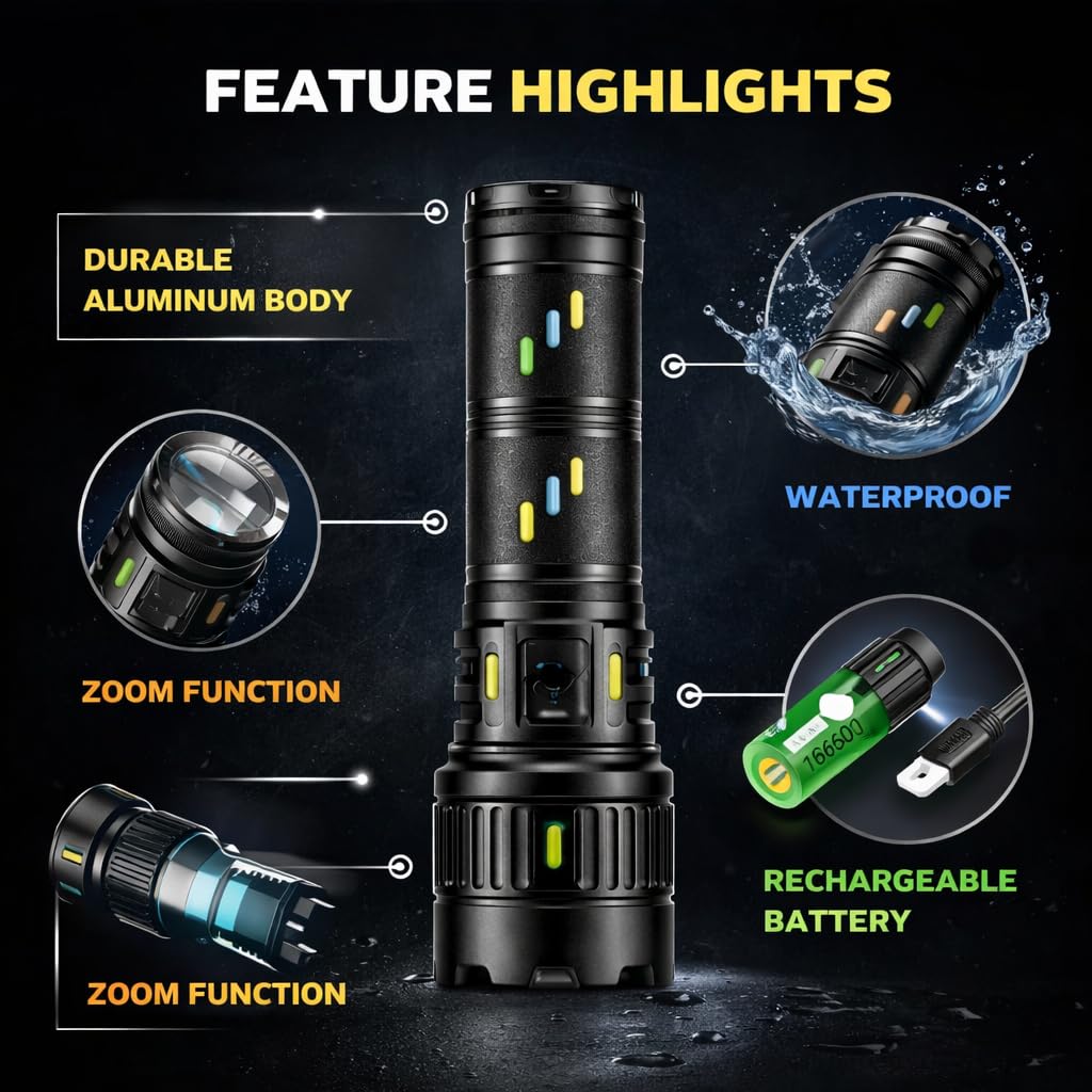 GHS Torchlight Rechargeable Torchlight