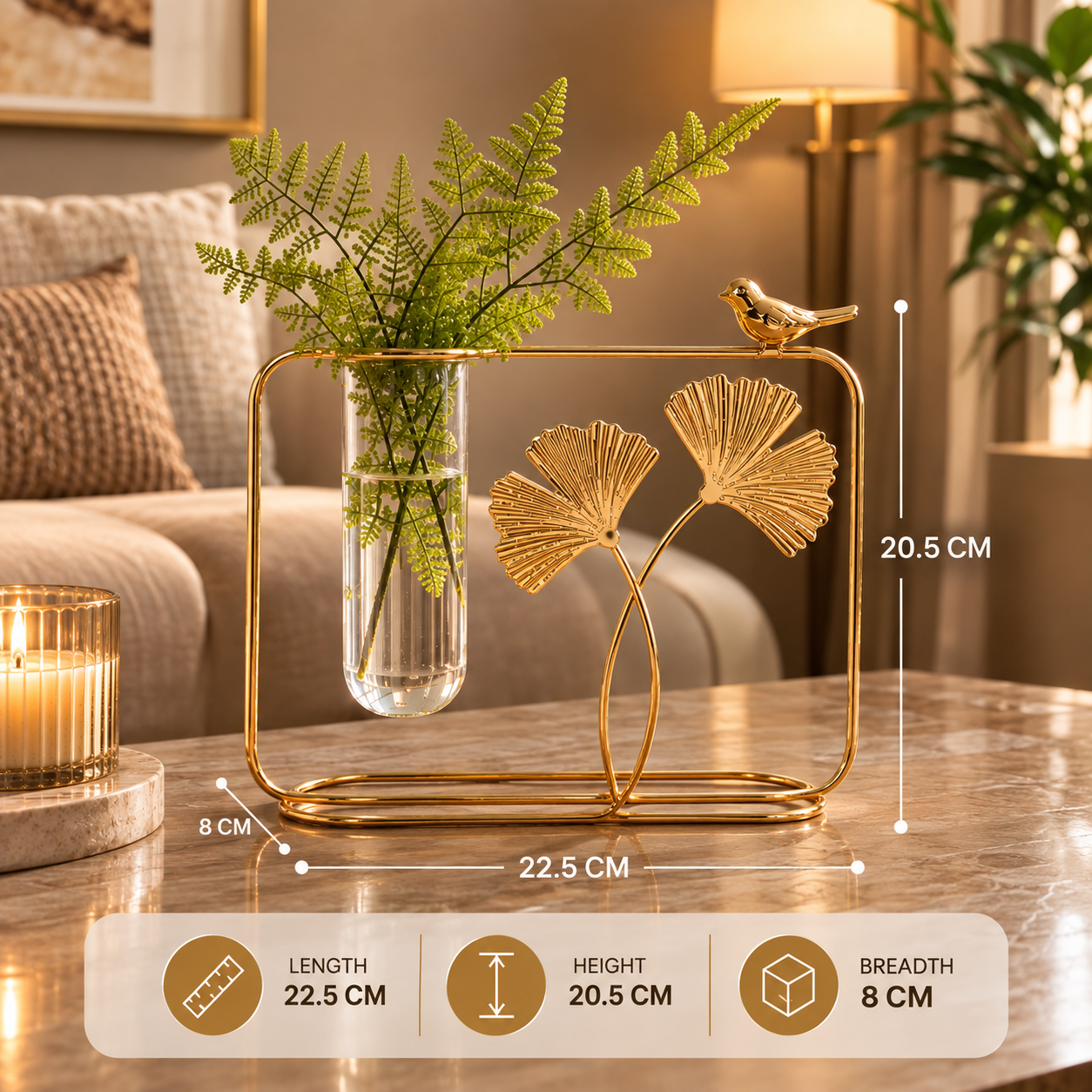 Sparrow Nordic Glass Vase