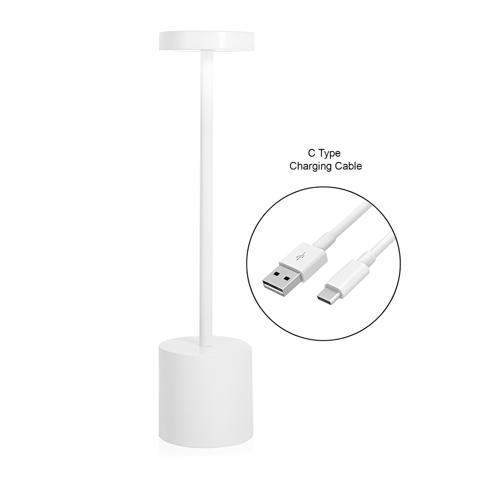 LUMITOP™ Aura Touch LED Table Lamp – Minimal Rechargeable, Dimmable & Cordless LED Light