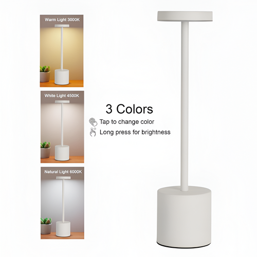 LUMITOP™ Aura Touch LED Table Lamp – Minimal Rechargeable, Dimmable & Cordless LED Light